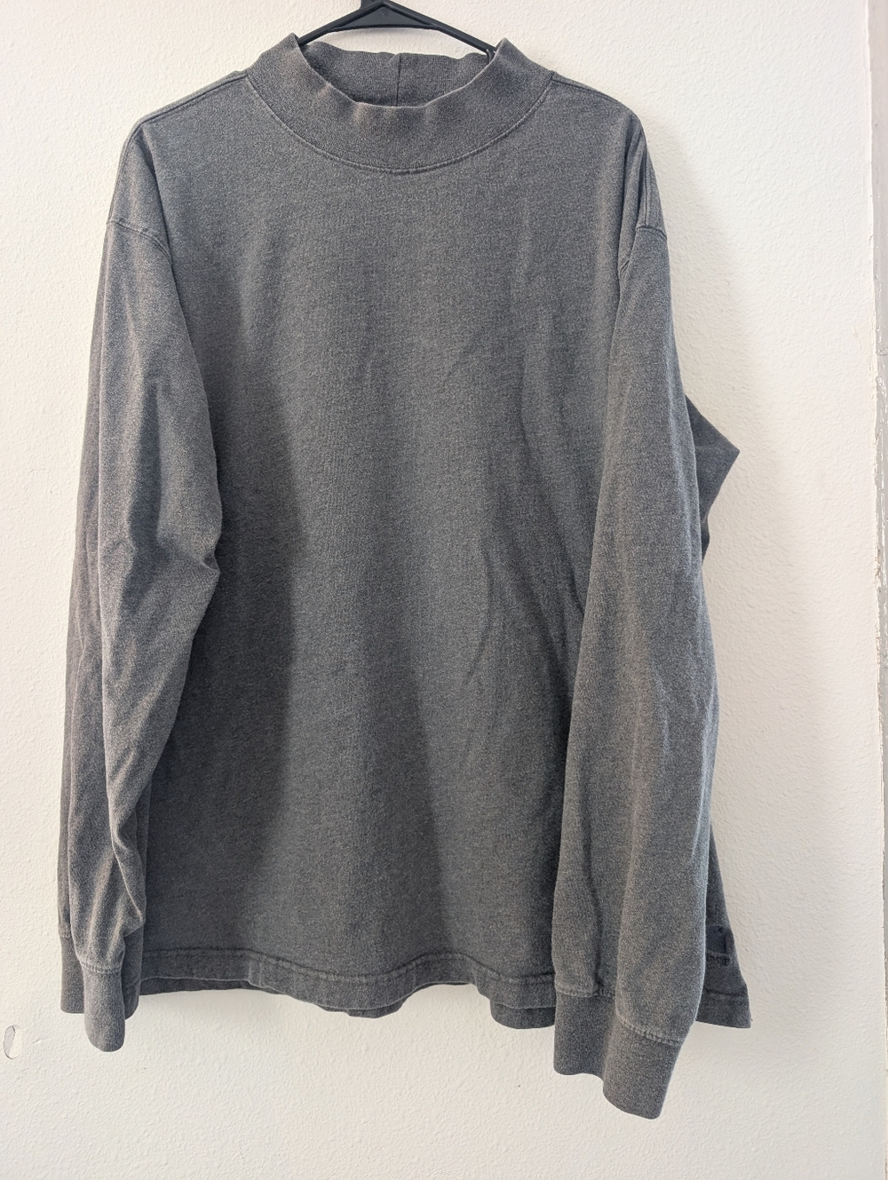 Carhartt Men's Long-Sleeve Mock Neck Shirt - Charcoal Gray